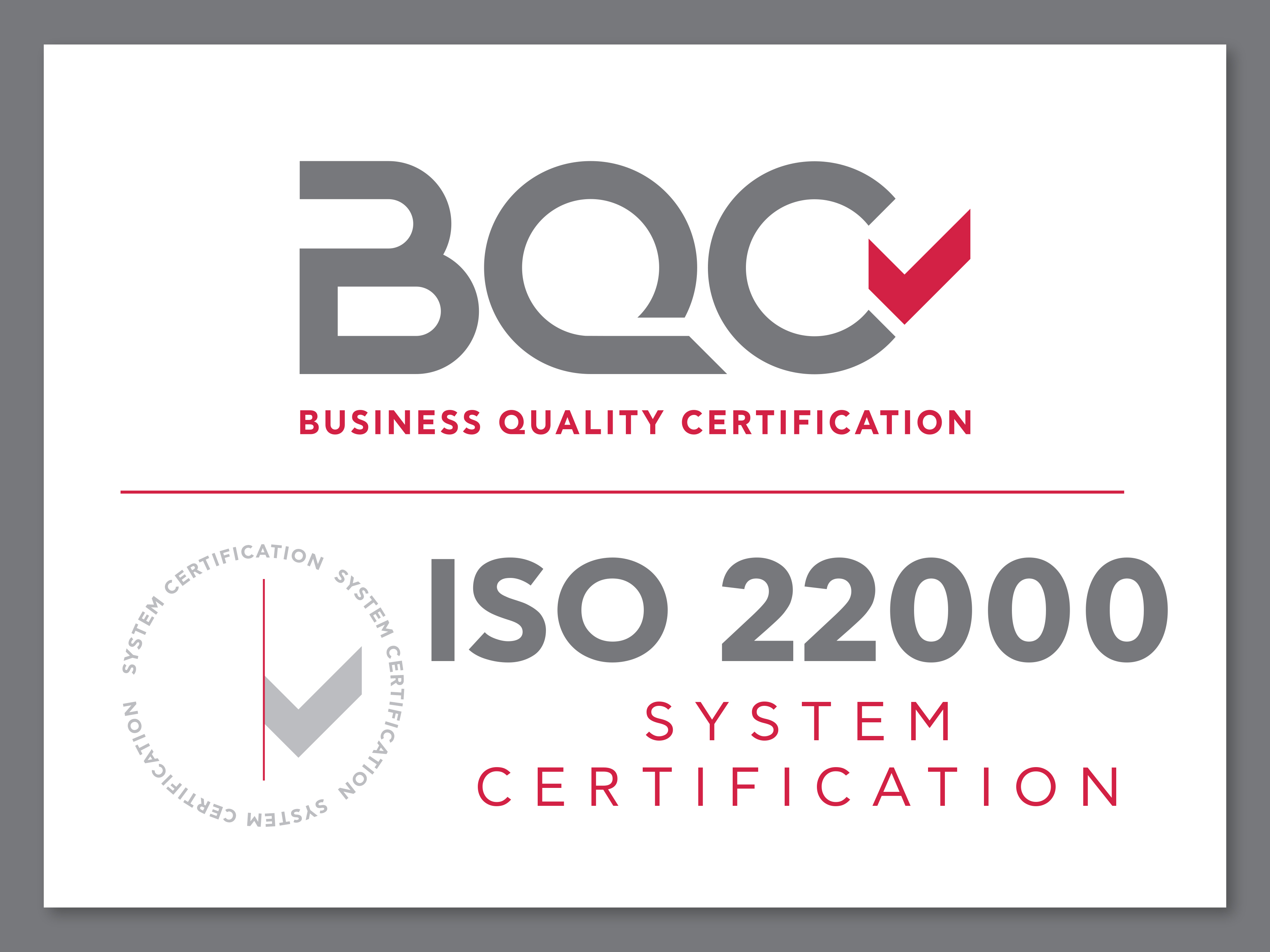 Πιστοποίηση BQC ISO 22000:2018 Golden Fruits